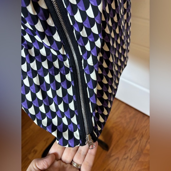 J Crew Jet Set Geo Shift Career 3/4 Sleeve Dress - Picture 5 of 10